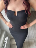 Mila- robe bustier noire