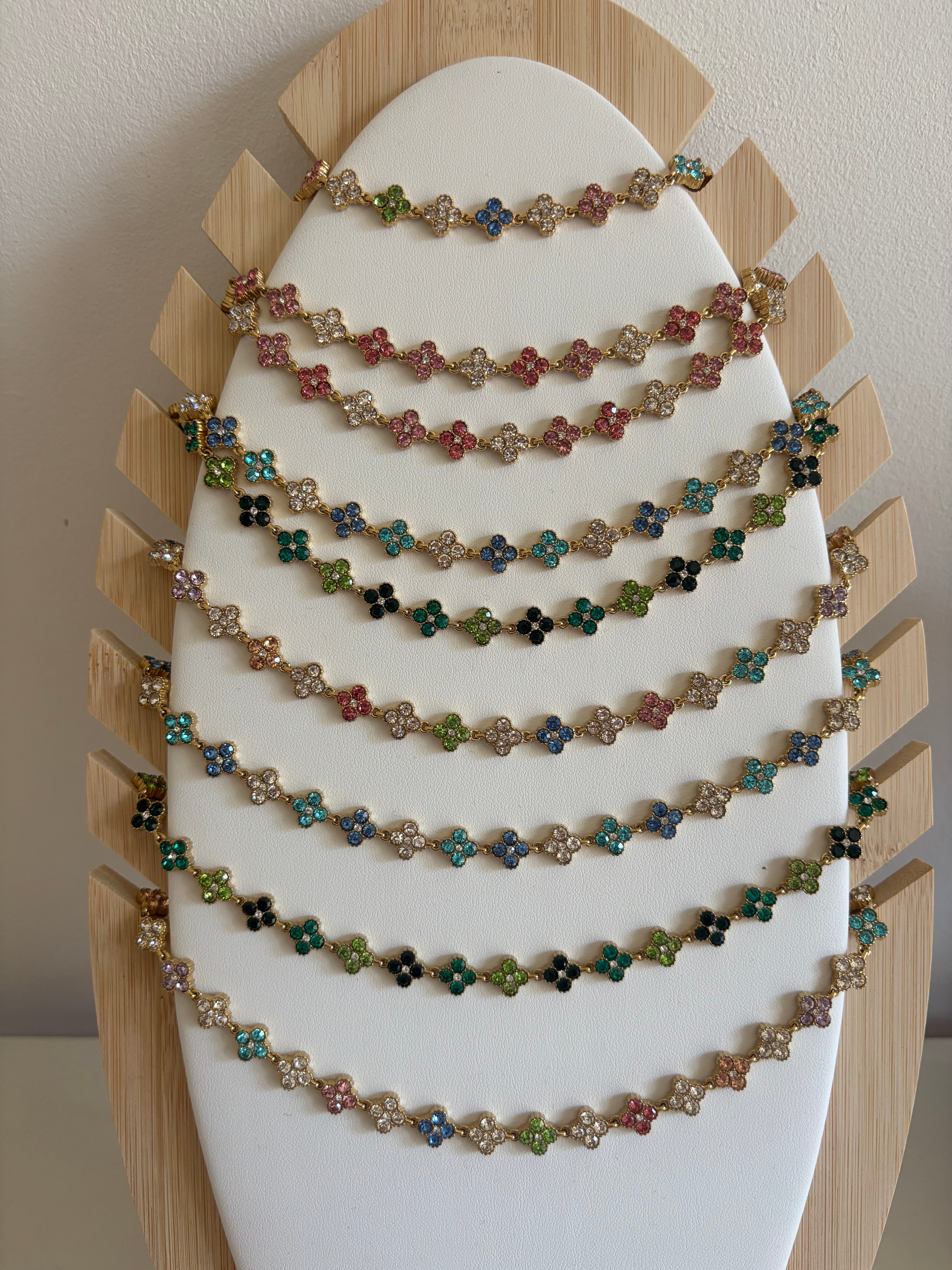 Collier motif trèfles